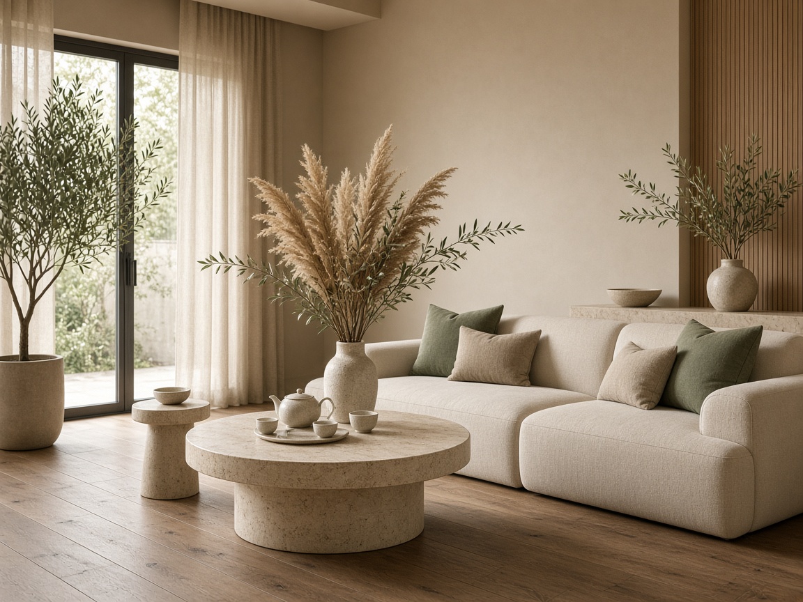 صالة هادئة في Avenor Spa بأثاث كريمي وإضاءة طبيعية